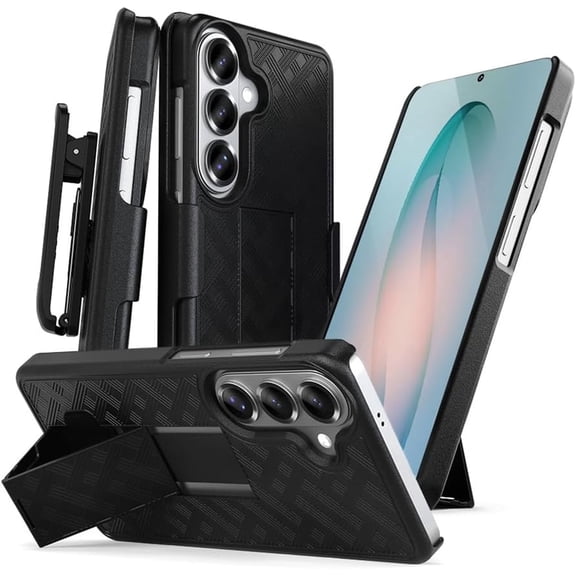 for Samsung S26 Case,Belt Clip Holster Combo Shell With Rotating Swivel Kickstand Rugged Shockproof Phone Case Cover For Galaxy S26 6.3"