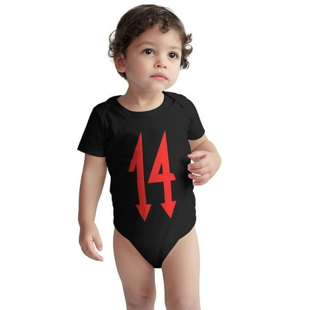 

Trippie-Redd s Toddler Baby Boys Girls Short-Sleeve Bodysuits Cotton Romper Black 3 Months