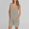 thumbnail image 5 of Women Short Romper Jumpsuits for Shorts Summer Casual Loose Sleeveless, 5 of 7