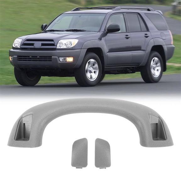 Furulu Front Left & Right Side Gray Roof Grab Handle For Toyota 4Runner GX470 03-09