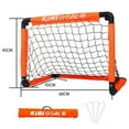 thumbnail image 4 of Ensemble de But de Soccer pour Enfants, Mini Filet de Cour Arrière et Ballon de Soccer pour Jeunes Orange avec Sac de Rangement, 4 of 9