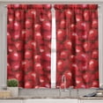 thumbnail image 2 of Ambesonne Summer Valance & Curtain, Strawberries Ripe Fruits, 55"x45", Jade Green Red, 2 of 7