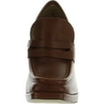 thumbnail image 3 of Sam Edelman Womens Jeanette Leather Square Toe Loafer Heels, 3 of 3