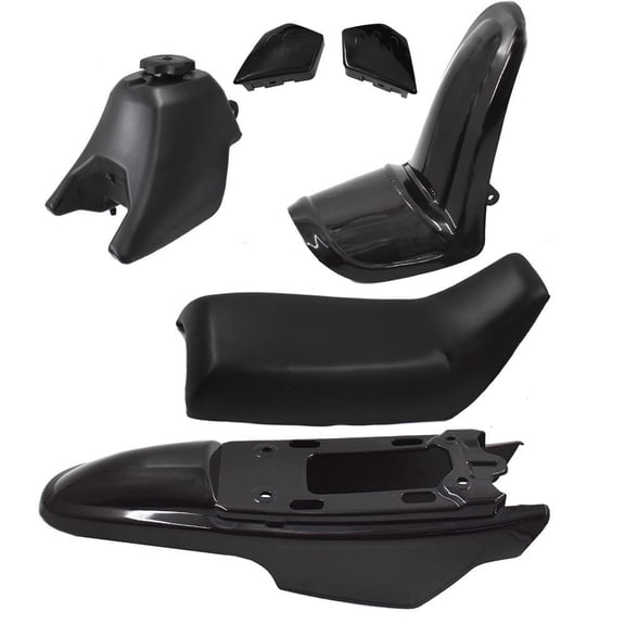 Black Plastic Fender Body Seat Gas Tank Kit for Yamaha PW50 PY50