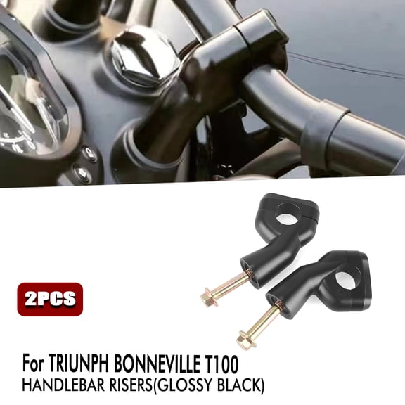 Motorcycle Handlebar Risers Parts Kit Set For Triumph Bonneville T100 T120 Black chrome