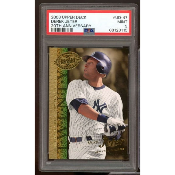 Derek Jeter Card 2008 Upper Deck #UD-47 PSA 9