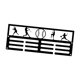 thumbnail image 3 of Colgador de medallas de pared para medallas de carrera, premios deportivos, carreras deportivas, corredores 30x1162cm, 3 of 8