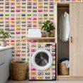 thumbnail image 4 of Retro Peel and Stick Wallpaper 17.7in x 9.8ft Vibrant Retro Cassette Tapes Seamless Contact Paper Vinyl Waterproof Self Adhesive Wall Paper for Bedroom Shelf Cabinet Renter Friendly, 4 of 8