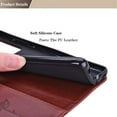 thumbnail image 4 of case  for  Samsung Galaxy A02 Rose Flower Wallet Case, PU Leather Flip Phone Case with Card Holder ID Credit Cards Slot Cash Pockets with Detachable Wristband Cover for Samsung Galaxy A02 RS Brown, 4 of 12