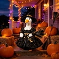 thumbnail image 6 of AuroraX Witch Dress with Broomstick Hat 23 inch Porch Goose Halloween Outfit Autumn , 17-19 inch Porch Goose Clothes Sets Halloween Decorations Outdoor Gothic Decor Accessories, 6 of 6