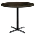 thumbnail image 6 of KFI Studios Urban Loft 2.5' Round Bistro Table, Barnwood, Black X Base, 6 of 6