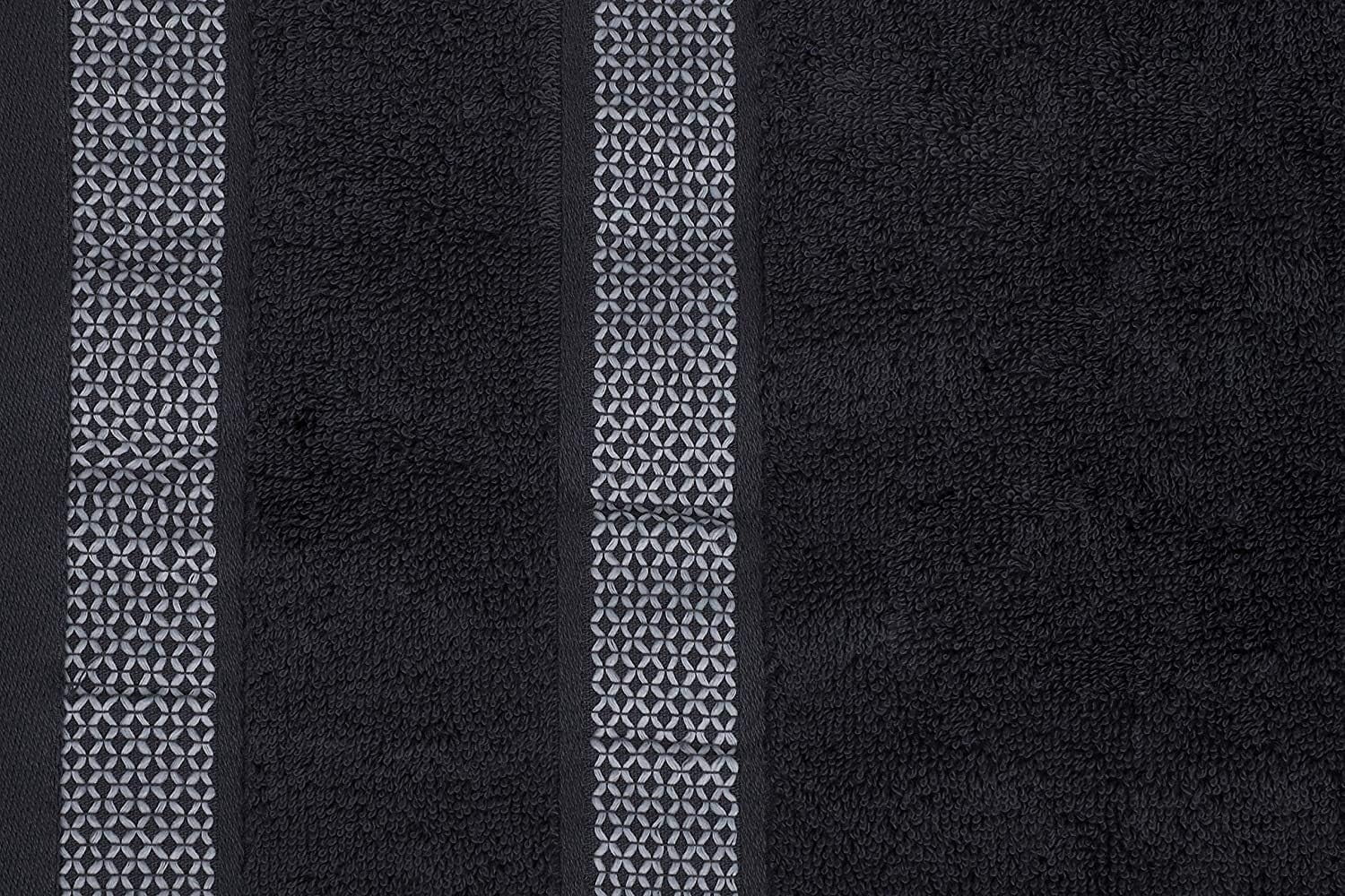 Casa Copenhagen Solitaire 6 Pieces Towel Set- Pine Grey, 600 GSM 2 Bath Towel 2 Hand Towel 2 Washcloth, Designed in Denmark Made Of Soft Egyptian Cotton for Bathroom, kitchen & Shower