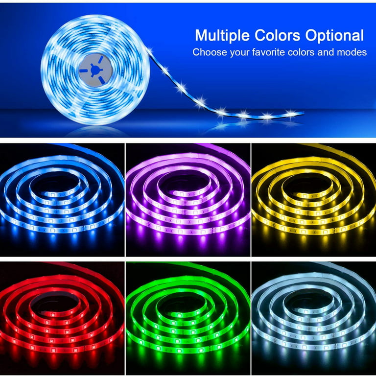  Tasmor Led Strip Lights Sync to Music, 65.6ft 5050 RGB