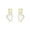 B-18K GOLD, variant on Sterling Silver Love Heart Stud Earrings for Women Teens Finger Heart Earrings Studs for Valentine’s Day