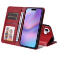 thumbnail image 4 of Compatible with iPhone 17 Case Card Slots Precise Cutouts Flip Cover Magnetic Closure, 4 of 5