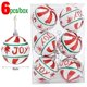 thumbnail image 3 of 6/24 piezas de adornos de bolas de Feliz Navidad, bolas pintadas para árbol de Navidad, colgantes para colgar, decoración para fiestas de Año Nuevo, suministros para festivales, 3 of 5