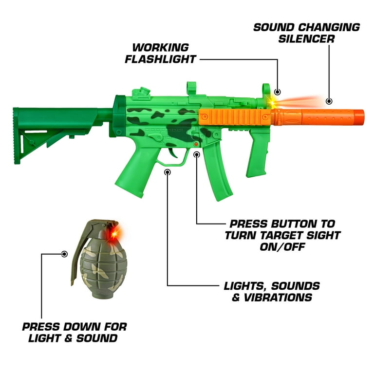 Adventure Force Guardian Toy Gun Roleplay Set with Lights and Sound Effects  - 4 Pieces for Indoor and Outdoor Play - Walmart.com