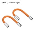 thumbnail image 3 of 2pcs Foam Extension Tube With Connector, 360 Degrees Faucet Sprayer Extension Hose, Orange 20cm/30cm, 3 of 5