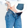 thumbnail image 2 of facefd Pantalons de Maternité Confortables pour Premier Trimestre, Extension Ajustable avec Trous et Boutons, Bleu, 2 of 4