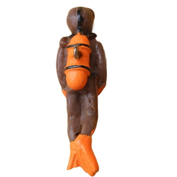 Nueva resina flotante Diver pecera decoración flotante bajo el agua conjunto mundo submarino pequeña bola flotante