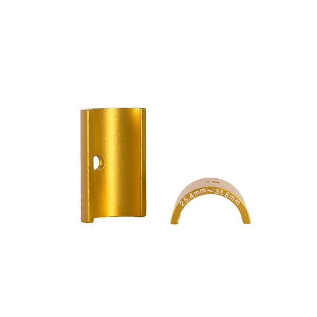 Wosthever Paquete de 2 manillar de bicicleta Shim Stem reductor espaciador husillo tubo manga portátil piezas de ciclismo accesorios púrpura Type5 NO5