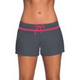 thumbnail image 1 of Women Adjustable Drawstring Swim Shorts with Brief Lining Design Ladies, 1 of 8