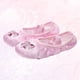 thumbnail image 4 of Zapatillas de ballet de satén con lentejuelas bordadas y suela de yoga para niñas - Talla 28 (rosa), 4 of 7