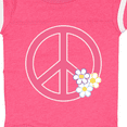 thumbnail image 4 of Inktastic Peace Sign Cute Daisy Flowers Girls Baby Bodysuit, 4 of 5
