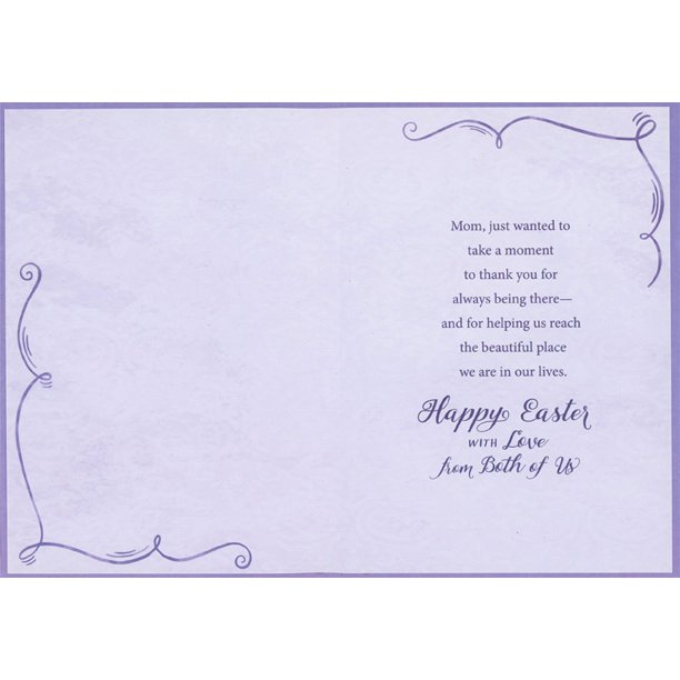 Designer Greetings When Mother Nature Looks at Her Children: Flowers on Light Purple Easter Card for Mom from Both of Us - Walmart Business Supplies designer-greetings-when-mother-nature-looks-at-her-children-flowers-on-light-purple-easter-card-for-mom-from-both-of-us-walmart-business-supplies