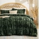 thumbnail image 1 of Juego de Edredón Bedsure King Size Verde Oscuro con Capitoné Bohemio 3 Piezas, 1 of 8
