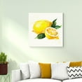 thumbnail image 2 of wall26 - Square Canvas Wall Art - Lemon Watercolor | Fruits Watercolor Art and Illustrations - Giclee Print Gallery Wrap Modern Home Art Ready to Hang - 24x24 inches, 2 of 4