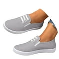 thumbnail image 3 of uvwlwu Casual Shoes for Women Fabric Shoes Canvas Trainers Fabric Trainers Shoes Walking Shoes Summer Boat Shoes Low Shoes Loafer On Flat Shoes Wide Feet, 3 of 7