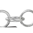 thumbnail image 3 of Benjara BM208632 Metal Ring Chain with Horizontal Interlocking on Base, Gray & Silver, 3 of 5
