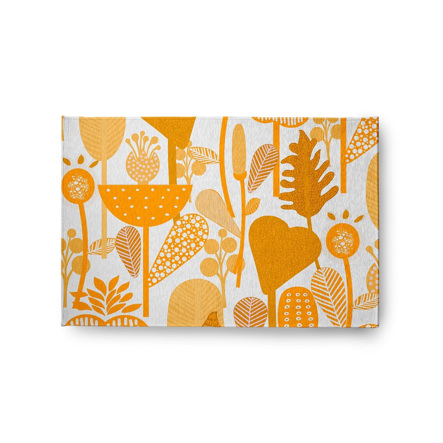 Simply Daisy 5' x 7' Mango Flower Forest Spring Chenille Indoor/Outdoor Rug