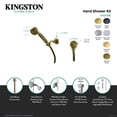 thumbnail image 4 of Kingston Brass KX1071BE Vintage Hand Shower Kit, Polished Chrome, 4 of 5