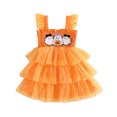 thumbnail image 5 of UAYOTSE Toddler Little Girls Halloween Tulle Dress 24 Months 3T 4T 5T 6Y Sleeveless Ruffle Strap Multi Layer Tiered Mesh Dress for Holiday Party, 5 of 5