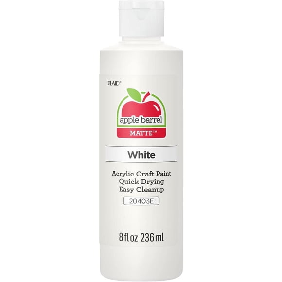 Pintura acrílica Apple Barrel 20403 blanca 240ml