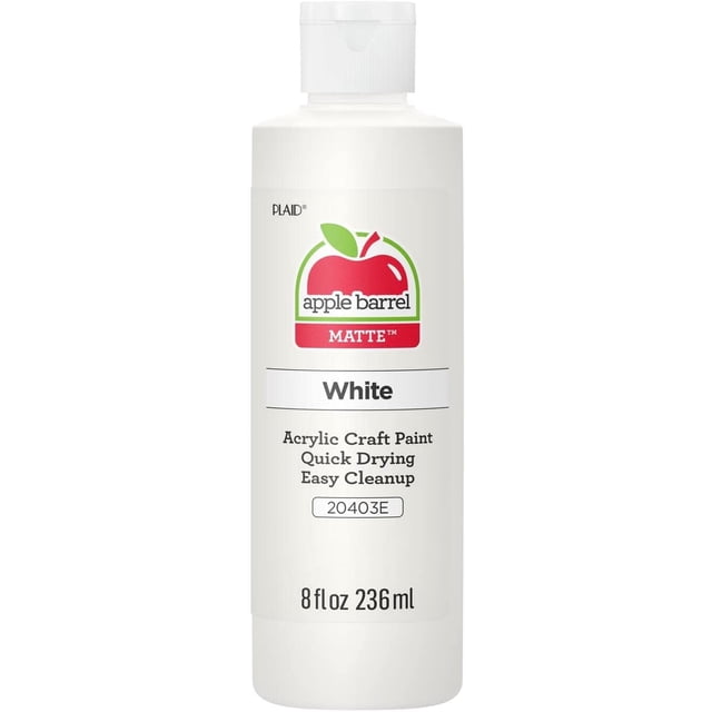 Pintura acrílica Apple Barrel 20403 blanca 240ml