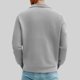 thumbnail image 4 of Ceisia Men's Spring Casual Solid Color Round Neck Long Sleeve Shirt - Comfortable Daily Outdoor Wear Gift, 4 of 8