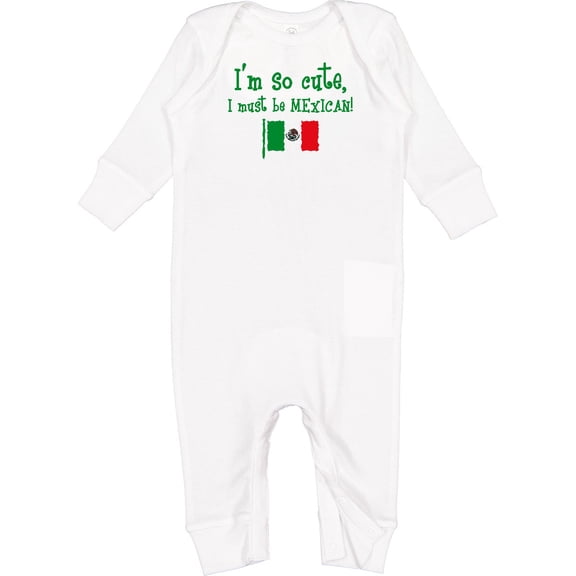 Inktastic So Cute Mexican Baby Romper Coveralls