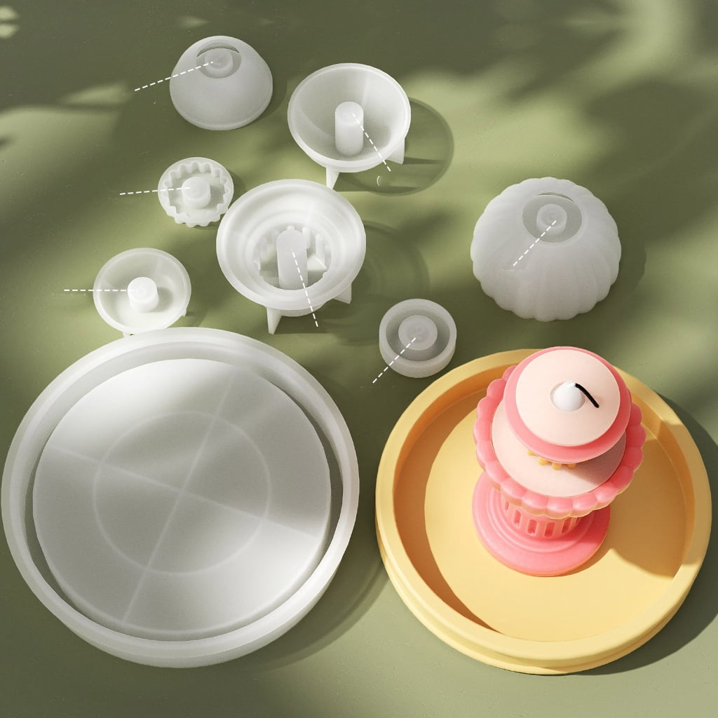 Aurgiarme Silicone Candle Making Molds Candle Base Moulds Suitable for Craft Enthusiasts Seeking Unique Home and Party Decorations