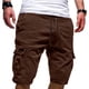 thumbnail image 1 of Pantalones deportivos largos para hombre, de color puro, informales, holgados, con cordón, de algodón, 1 of 5