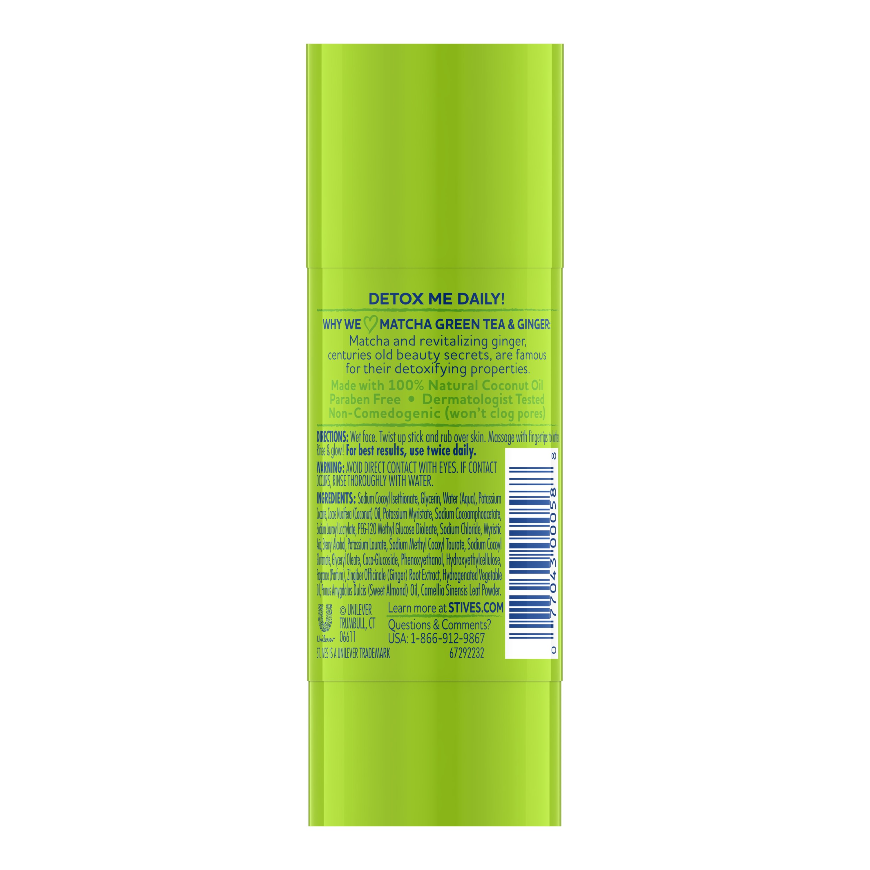 St. Ives Matcha Green Tea and Ginger Cleansing Stick, 1.6 oz - image 3 of 5