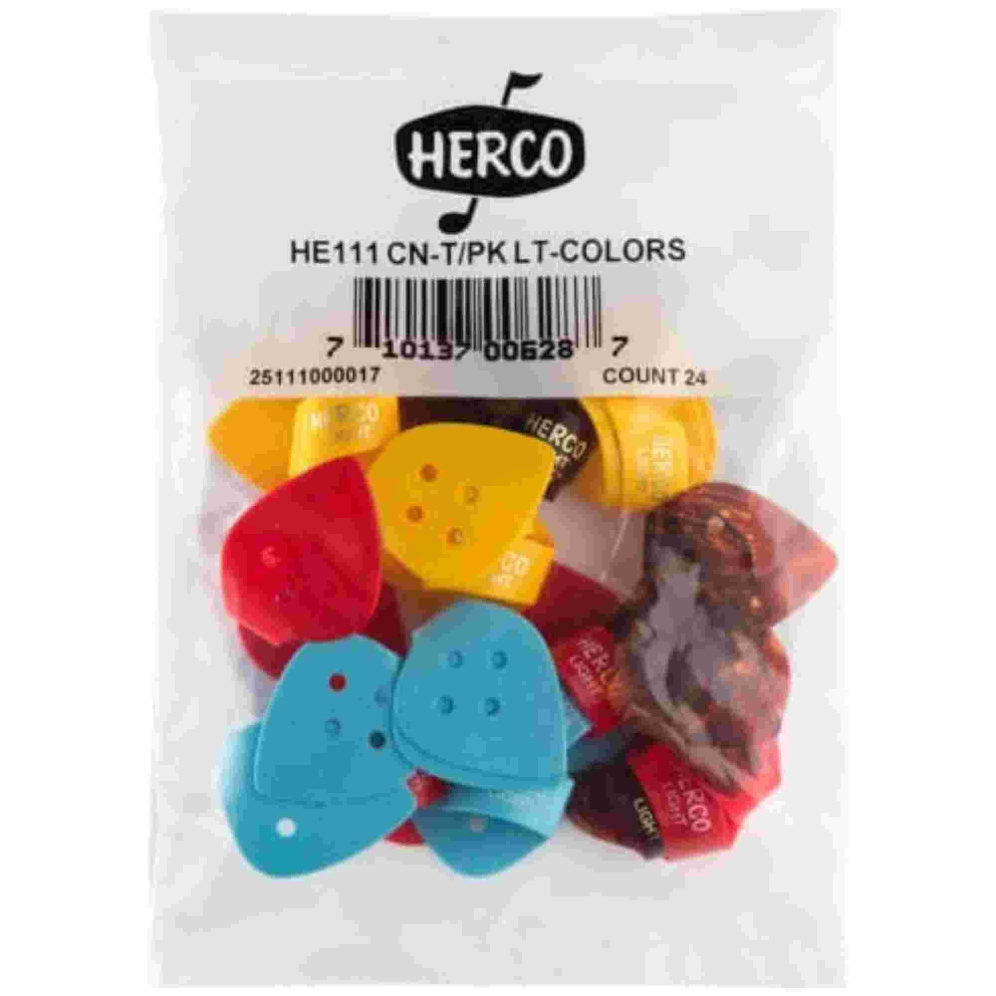 Herco® HE111 Flat Thumbpicks, Light, 24/Bag