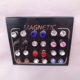thumbnail image 3 of Pendientes de cristal con diamantes de doble círculo de cristal Sin pendientes Pendientes magnéticos Pendientes magnéticos para mujer, 3 of 4