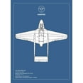 thumbnail image 2 of Rogan, Mark 12x14 Gold Ornate Wood Framed with Double Matting Museum Art Print Titled - BP de-Havilland Vampire, 2 of 4