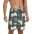 thumbnail image 3 of Rocae Gamers for Men's Soft Sleep Pajama Shorts, Waistband and Pockets, 3 of 9