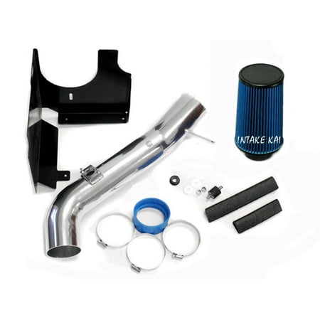 Chevrolet Gmc Truck Duramax Diesel 2001 2002 2003 2004 Chevrolet Silverado / 2001-2004 GMC Sierra 2500HD 3500 6.6 6.6L Duramax Turbo Diesel Heatshield AIR Intake KIT Systems (BLUE) ()