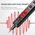 thumbnail image 3 of Voltage Tester/12V-300V Non-Contact and Contact Voltage Pen with NCV, Live/Null Wire Tester Electrical Tester with LCD Display Buzzer Alarm Wire Breakpoint Finder (More Accurate No Gloves), 3 of 6