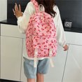 thumbnail image 5 of Weebloom 4Pcs Bow School Backpack For Kids Girls Cute Three Piece Daypack With Multiple Pockets Large Bookbag Middle High School College Pink, 5 of 6